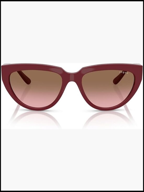 Vogue Eyewear Oval Sunglasses Full Bordeaux with UV Protection Microbag main image 5